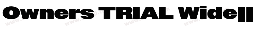Owners TRIAL Wide字体转换